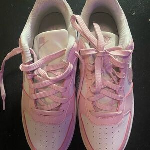 Nike White and Pink Athletic Shoes